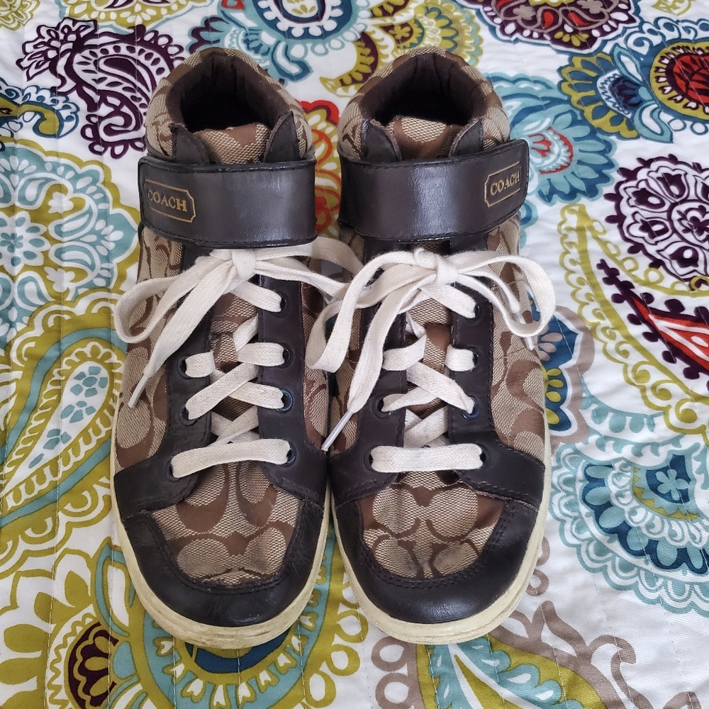 Coach hytop tennis shoes